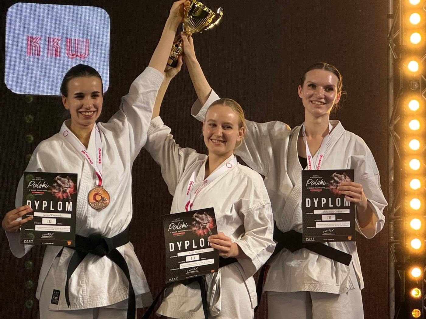 Zawodniczki Karate Klubu Wejherowo na XXXVII Mistrzostwach Polski w Karate Tradycyjnym w Pruszkowie (2)