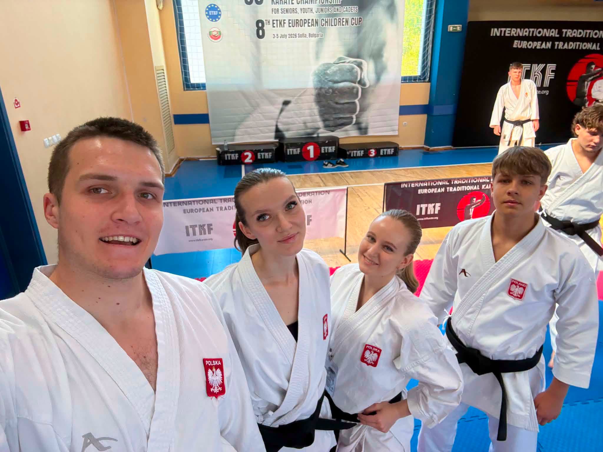 Reprezentacja Karate Klubu Wejherowo na 38. Mistrzostwach Europy ETKF w Karate Tradycyjnym w Sofii (2)