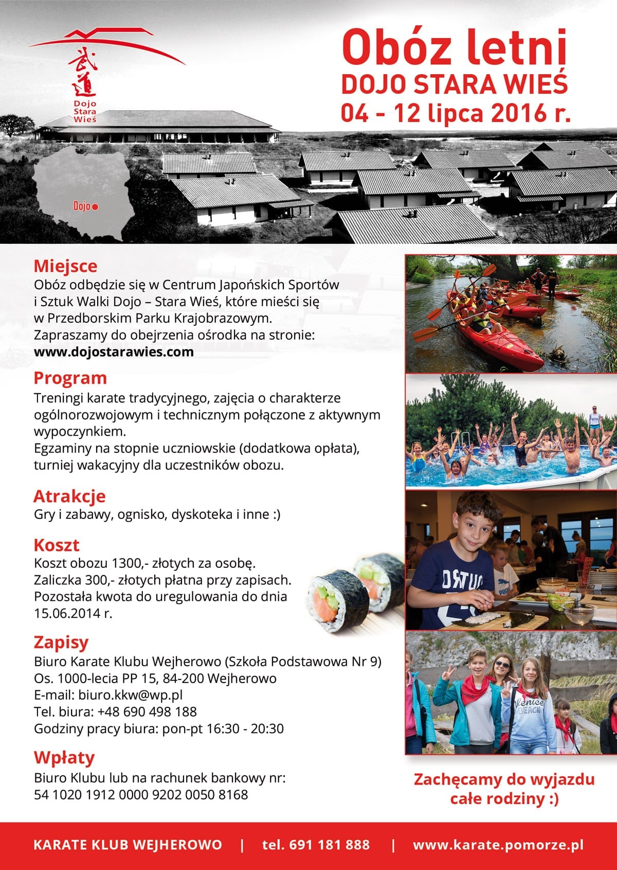 Karate Klub Wejherowo - obóz Dojo Stara Wieś