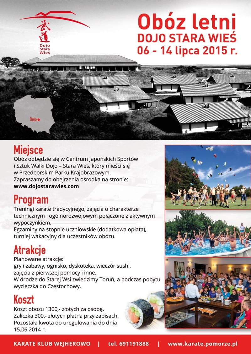 Oboz Dojo stara Wies karate klub wejherowo